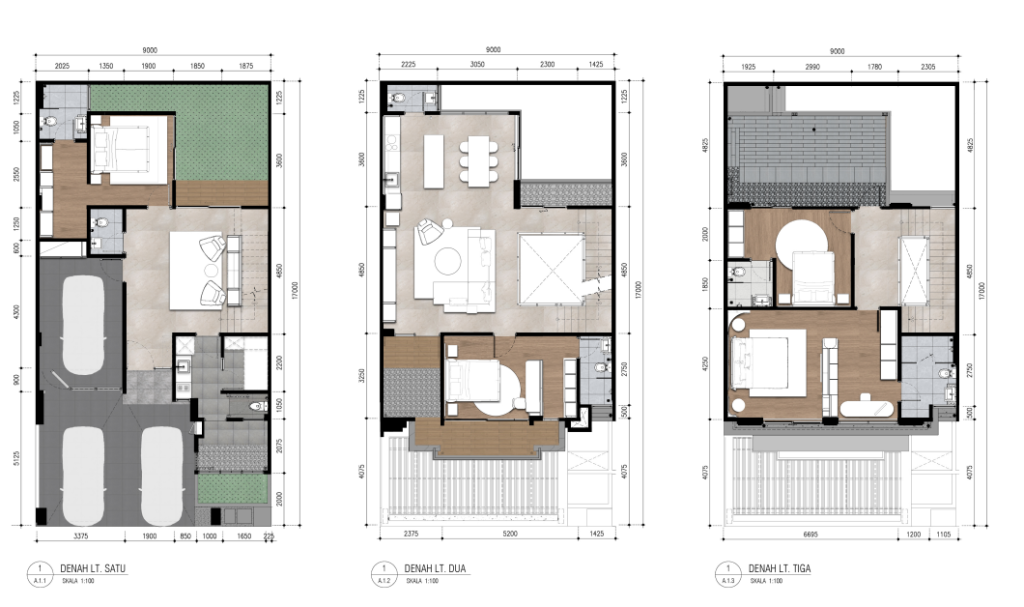 armont-t9 layout denah rumah Armont residences BSD tipe 9 (T9) GRANDIOSE IX